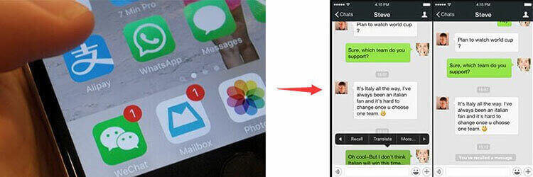 Utiliser WeChat pour contacter les fournisseurs
